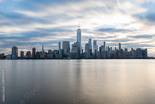 Manhattan Skyline in the morning with the hudson river in the front © Remo Peer