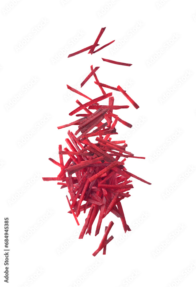 beet covered with straw on a white background beet covered with straw on a white background