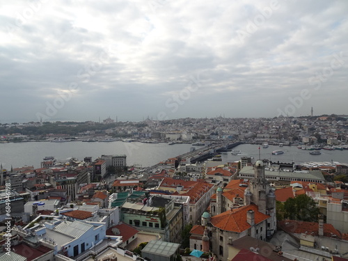 ガラタ塔からイスタンブール旧市街の景色 トルコ Galata Kulesi Istanbul, Turkey