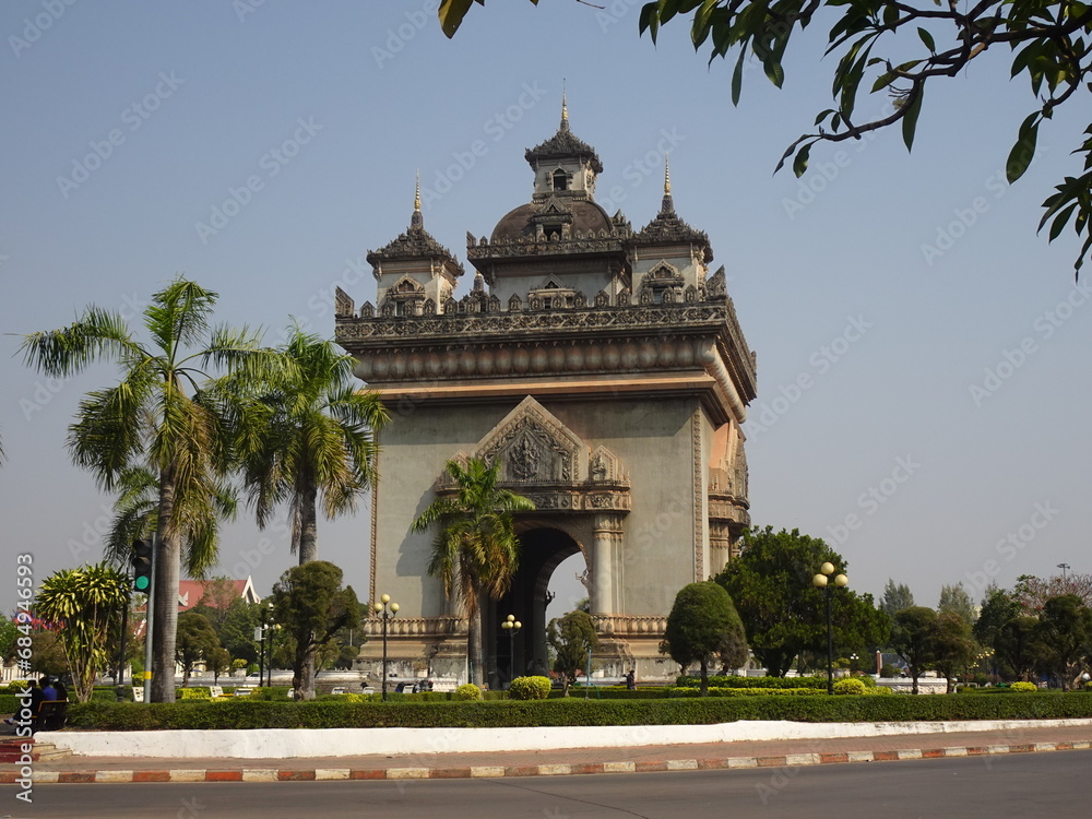 パトゥーサイ　ラオス・ビエンチャン　ປະຕູໄຊ　Laos, Vientiane