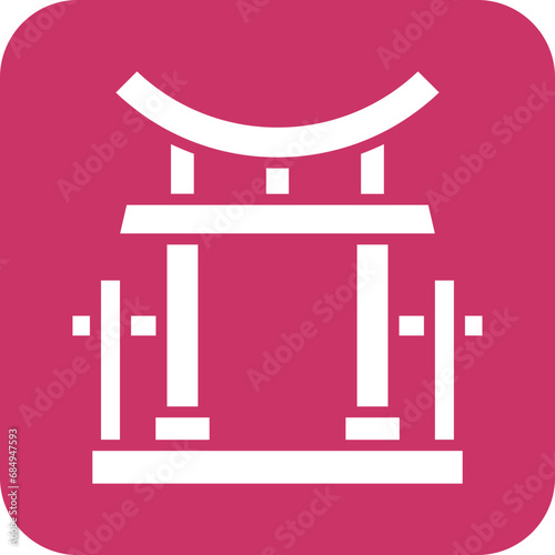 Vector Design Torii Gate Icon Style