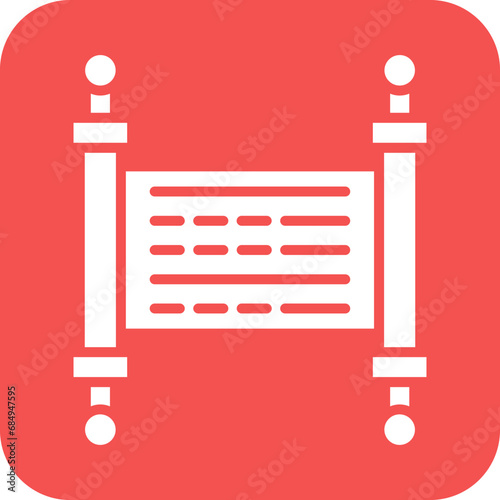 Vector Design Torah Icon Style