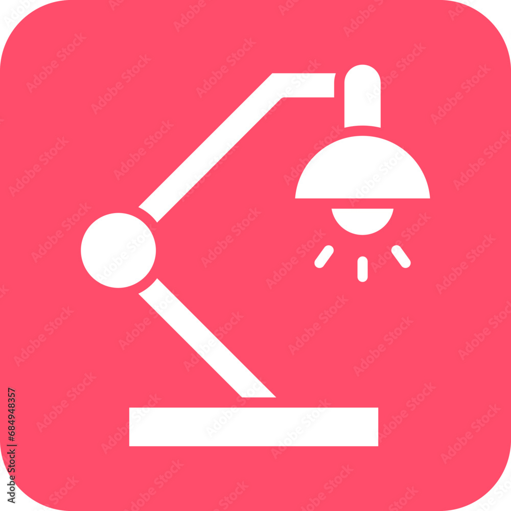 Vector Design Table Lamp Icon Style