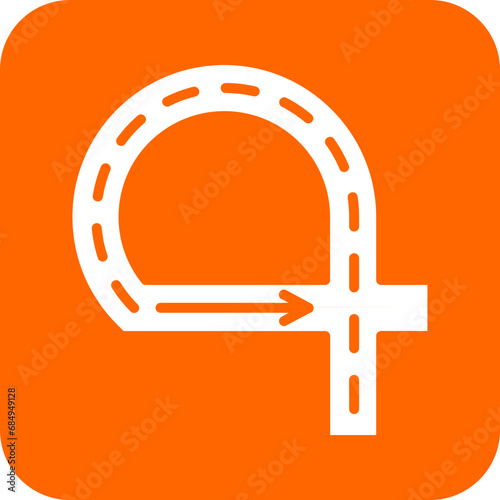 Vector Design Road Ramps Icon Style