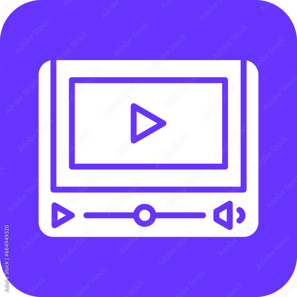 Vector Design Video Player Icon Style Vector Design Video Player Icon Style
