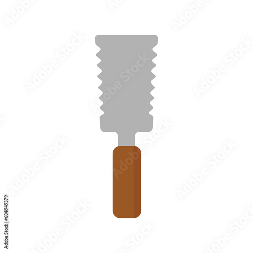 Japanese hand saw vector icon illustration