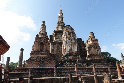 世界遺産のスコータイ歴史公園 スコータイ・タイ Sukhothai Historical Park, Sukhothai Thailand อุทยานประวัติศาสตร์สุโขทัย, วัดมหาธาตุ สุโขทัย