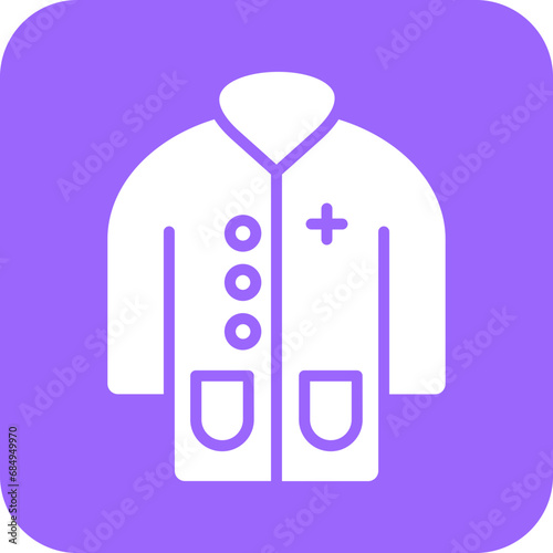 Vector Design Doctor Coat Icon Style