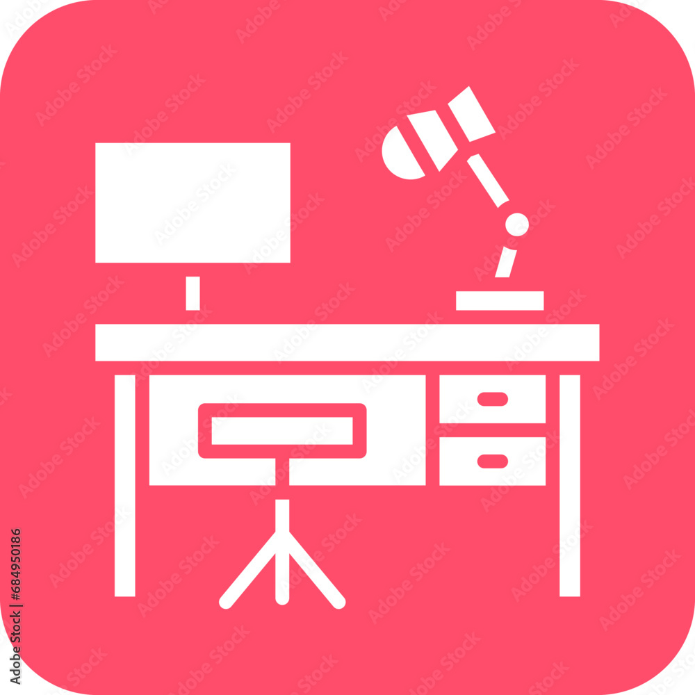 Vector Design Work Table Icon Style