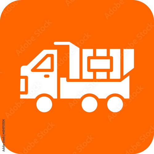 Vector Design Dump Truck Icon Style