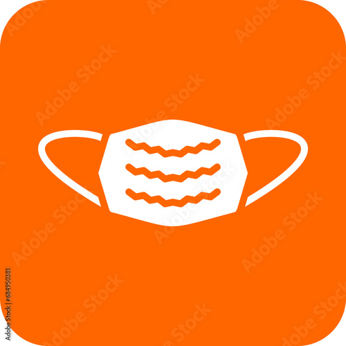 Vector Design Medical Mask Icon Style
