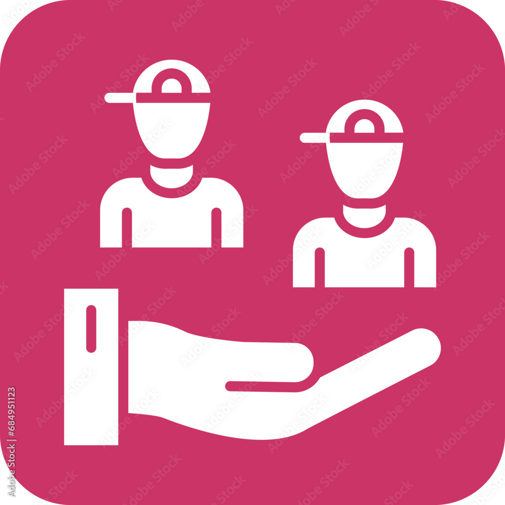 Vector Design Help Children Icon Style Vector Design Help Children Icon Style