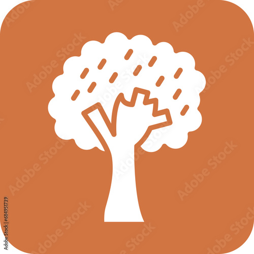 Vector Design Deciduous Tree Icon Style