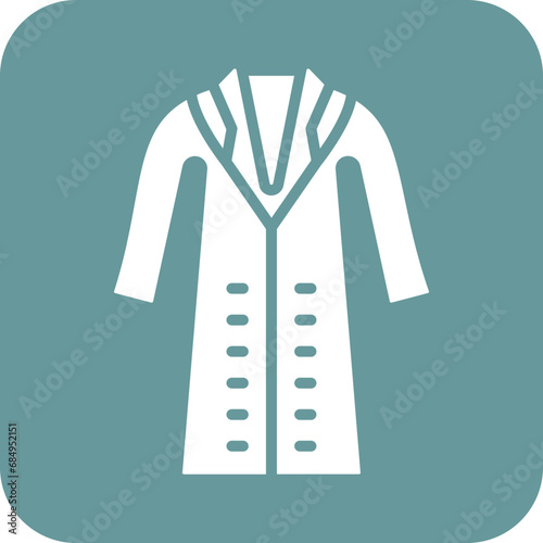 Vector Design Long Coat Icon Style