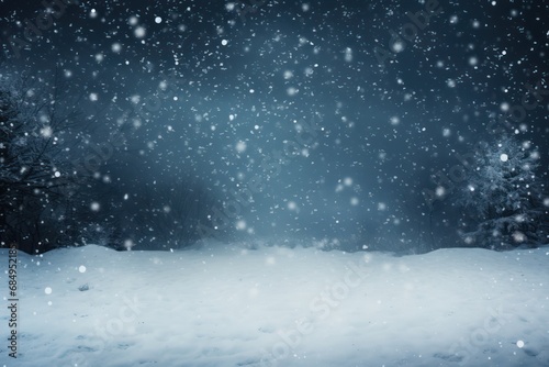snowing at night background