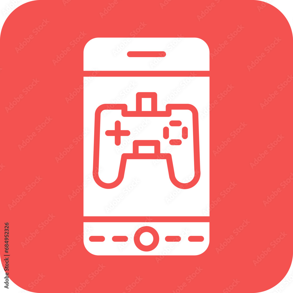 Vector Design Mobile Gaming Icon Style Vector Design Mobile Gaming Icon Style