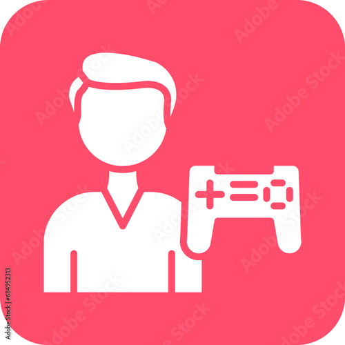 Vector Design Gamer Icon Style