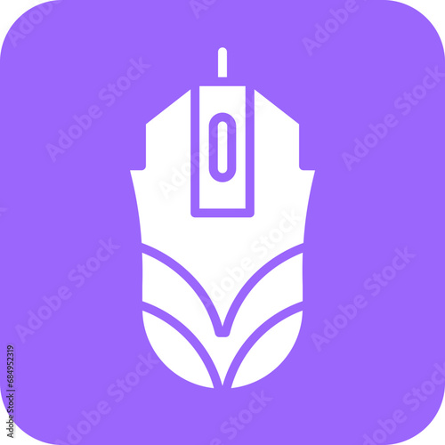 Vector Design Gaming Mouse Icon Style