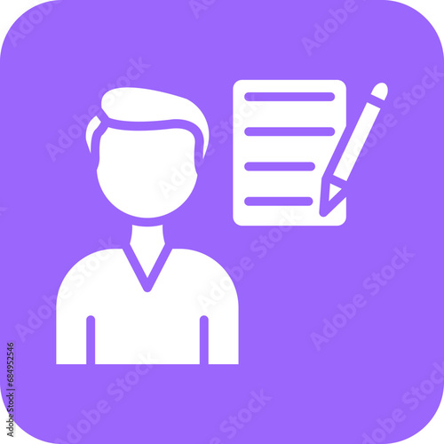 Vector Design Independent Contractor Icon Style