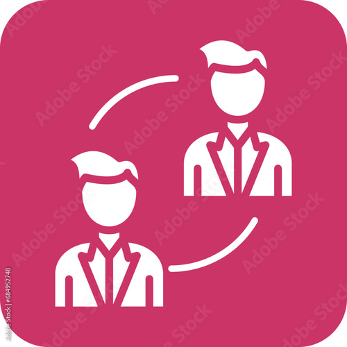 Vector Design P2P Lending Icon Style