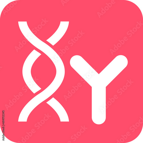 Vector Design Chromosome Icon Style