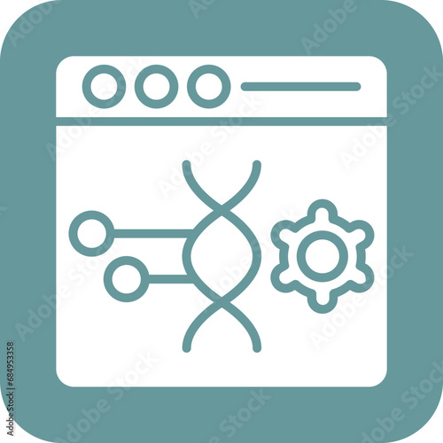Vector Design Genetic Engineering Icon Style