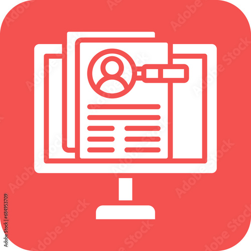 Vector Design Job search Icon Style