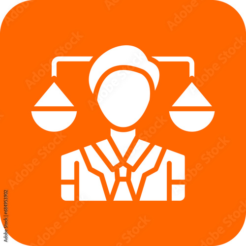 Vector Design Attorney Icon Style