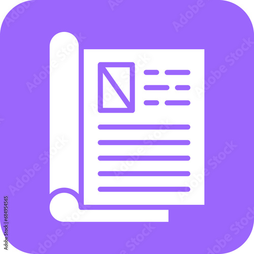 Vector Design Magazine Layout Icon Style