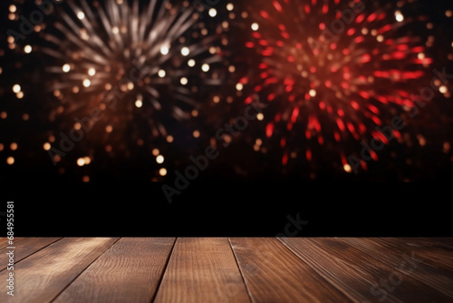fireworks in the christmas night background