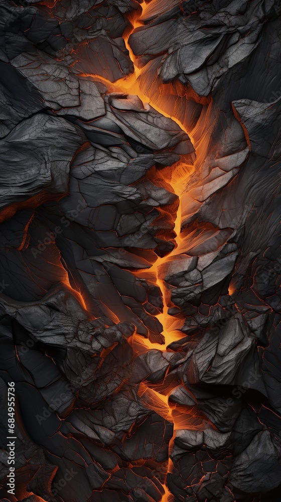Burnt wood with a rough textured uneven surface. Generative Ai. Burnt wood with a rough textured uneven surface. Generative Ai.