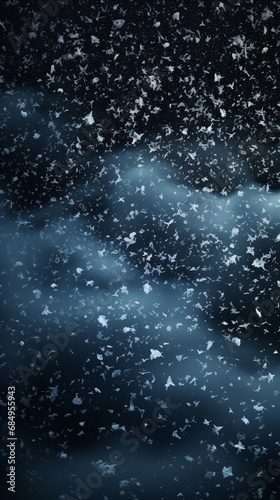 Snow on a dark backdrop. Generative Ai. © MinixT