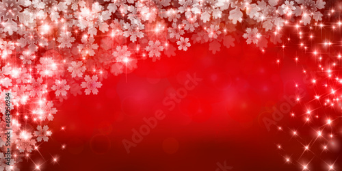 クリスマス　雪　冬　風景　背景	