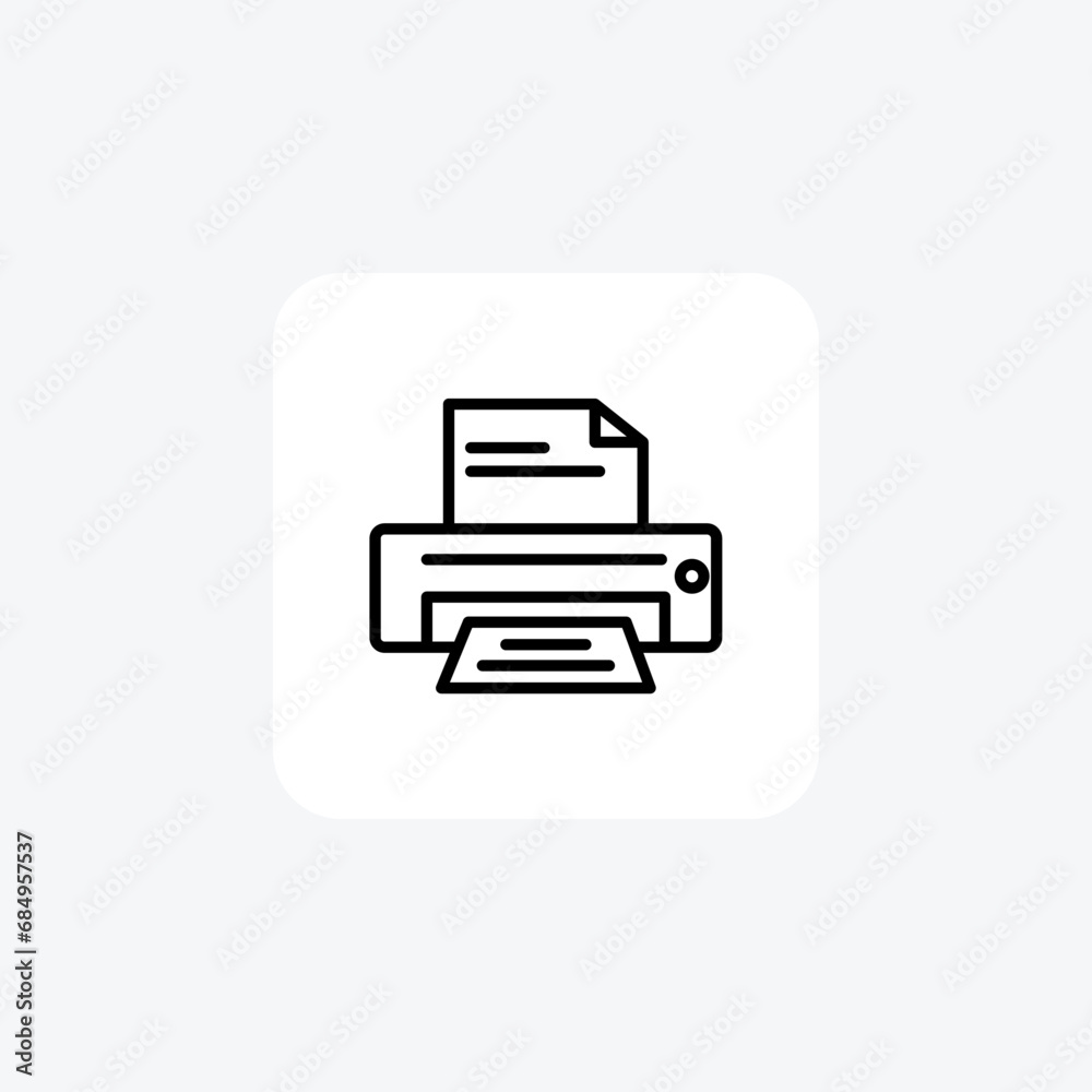 Printing, Printing tool line icon, outline icon, pixel perfect icon Printing, Printing tool line icon, outline icon, pixel perfect icon