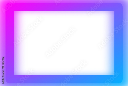 square neon light frame PNG