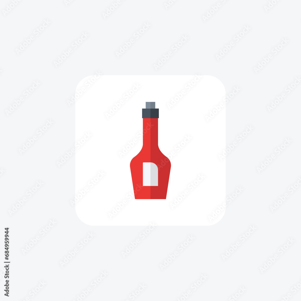 AlcoholBottleIcon, LuxuriousDrinksIcon, flat color icon, pixel perfect icon AlcoholBottleIcon, LuxuriousDrinksIcon, flat color icon, pixel perfect icon