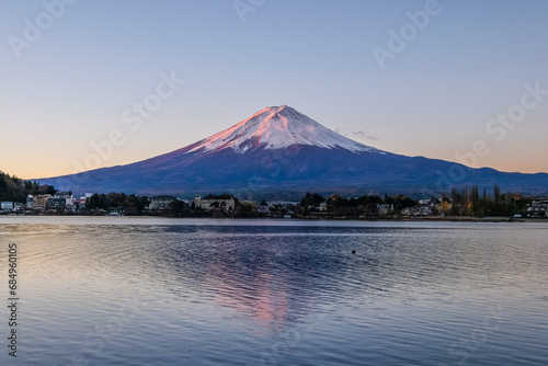 富士山 河口湖 早朝