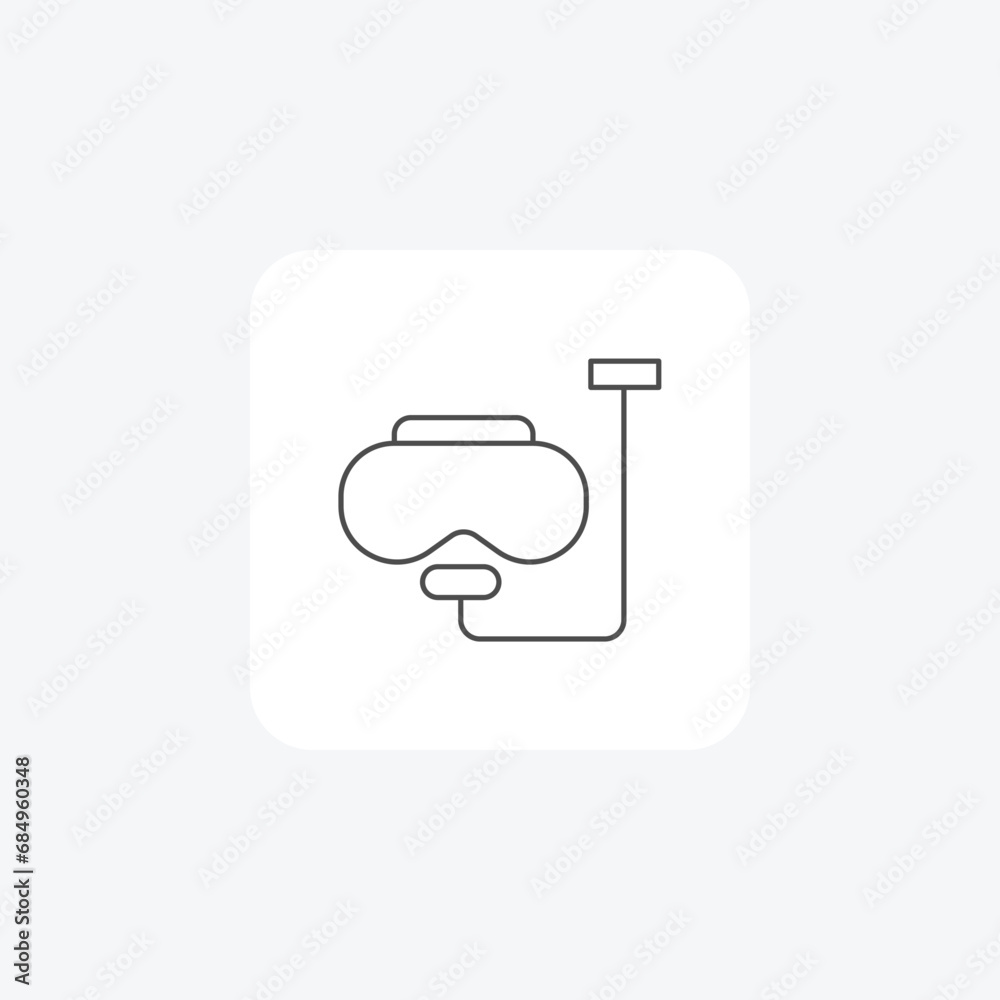 Swimming Equipment, Swim Gear, Aquatic Sports, thin line icon, grey outline icon, pixel perfect icon Swimming Equipment, Swim Gear, Aquatic Sports, thin line icon, grey outline icon, pixel perfect icon
