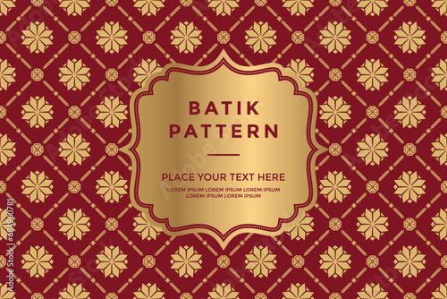 Vector - Batik songket pattern traditional background design batik pattern
