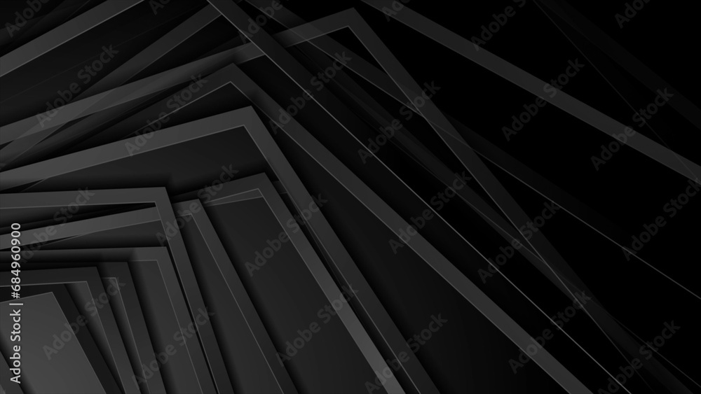 Black stripes abstract technology geometric background Black stripes abstract technology geometric background