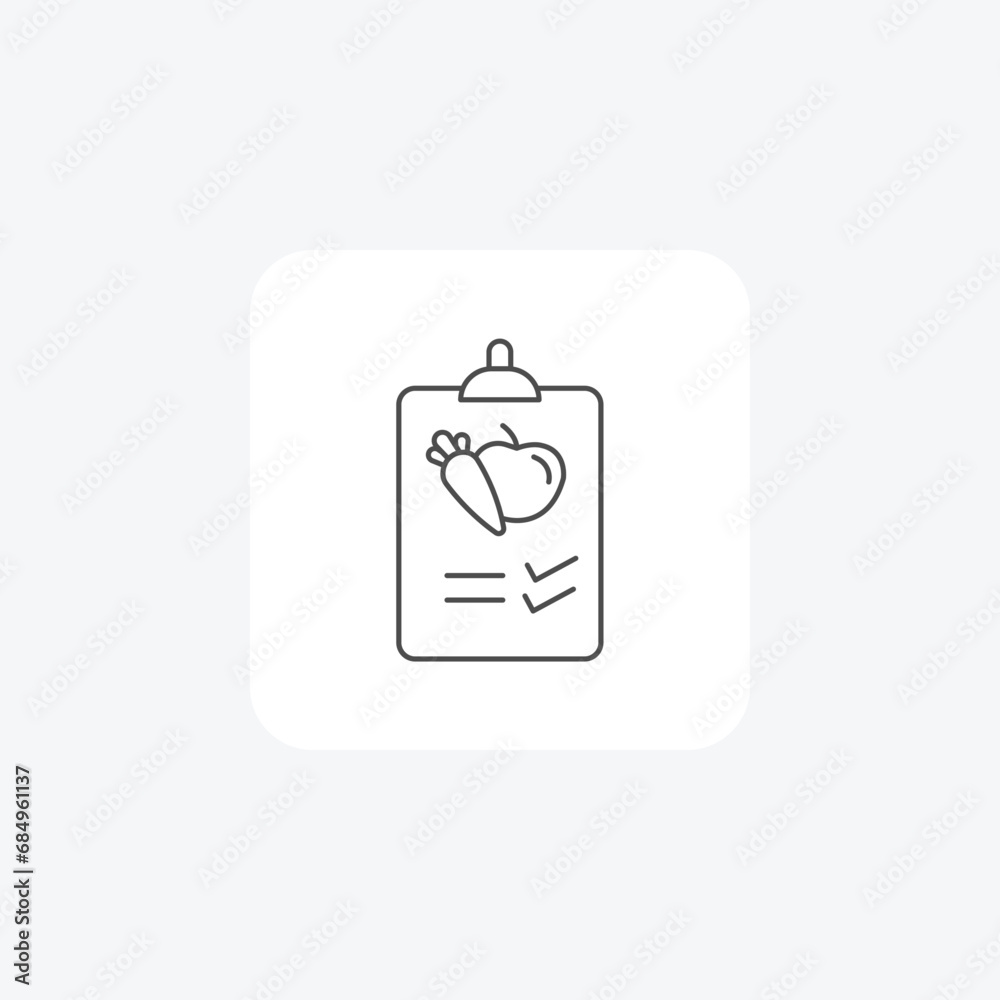 Diet Plan Icon, Dieting, Wellness, Dietary Strateg thin line icon, grey outline icon, pixel perfect icon Diet Plan Icon, Dieting, Wellness, Dietary Strateg thin line icon, grey outline icon, pixel perfect icon