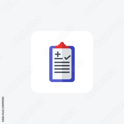 Checklist,Task Management, To-Do List, flat color icon, pixel perfect icon