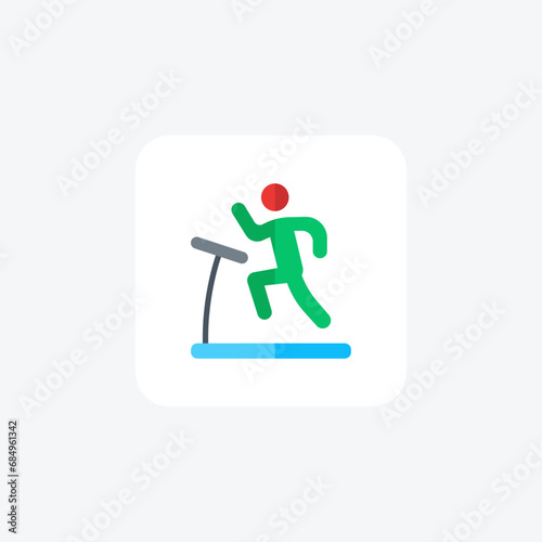 Exercise ,Exercise Routine,Workout, Fitness,flat color icon, pixel perfect icon