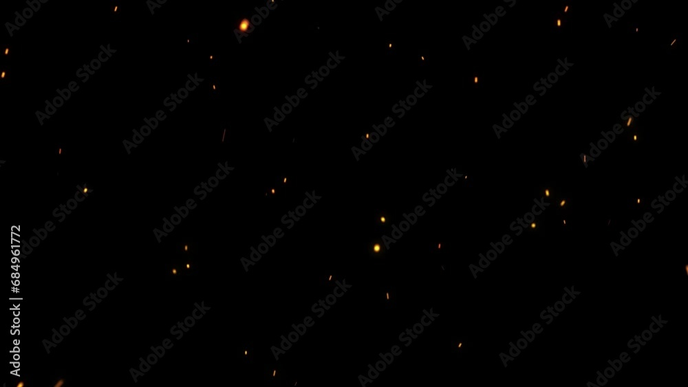 Fire sparks dust particles overlay background Fire sparks dust particles overlay background