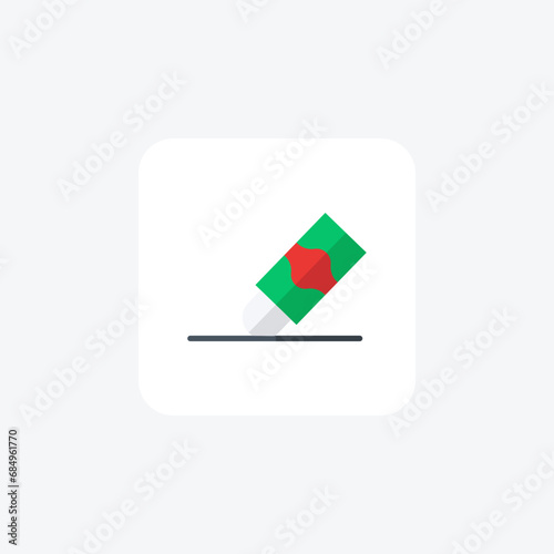 Free Download Eraser,Stationery, Rubber, Writing, Mistake, flat color icon, pixel perfect icon - GFXLoad
