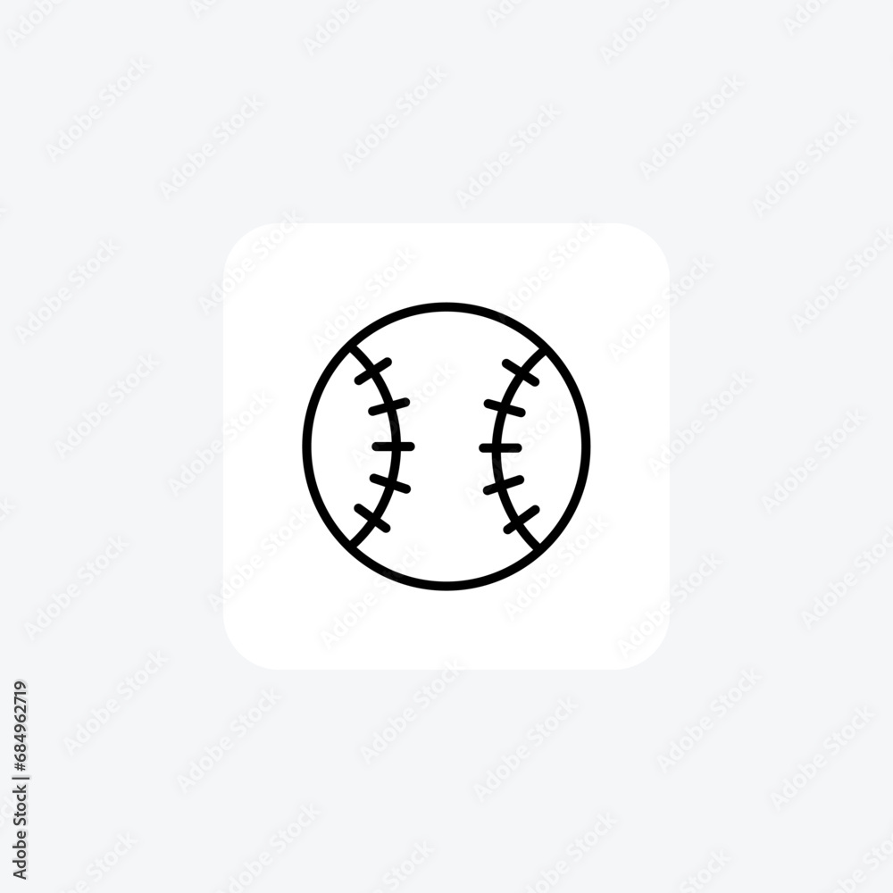 Baseball, Ball game, Sports ,icon isolated on white background vector illustration Pixel perfect Baseball, Ball game, Sports ,icon isolated on white background vector illustration Pixel perfect