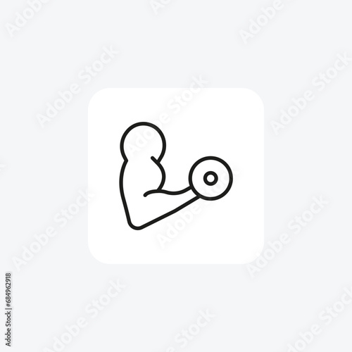 Gym, FitnessCenter, WorkoutFacility, TrainingGym,Line Icon, Outline icon, vector icon, pixel perfect icon