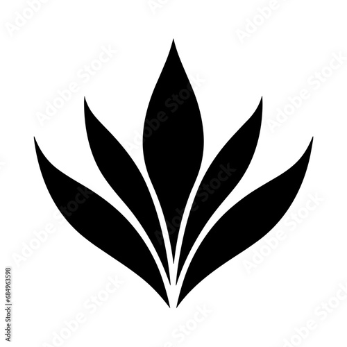 Simple Vector Illustration of Agave. SVG