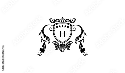 tribal wolf tribal tattoo logo H