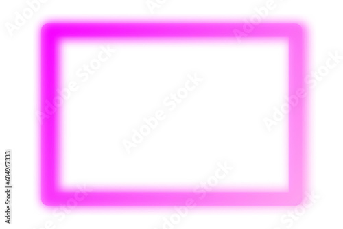 pink neon square frame png